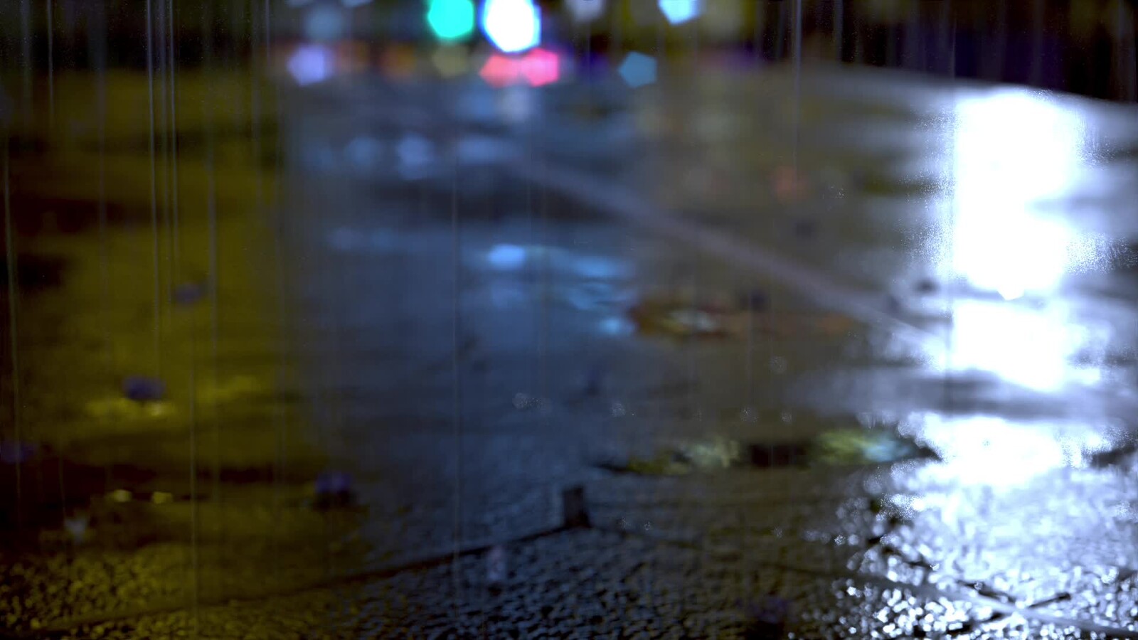 Rainy City Street