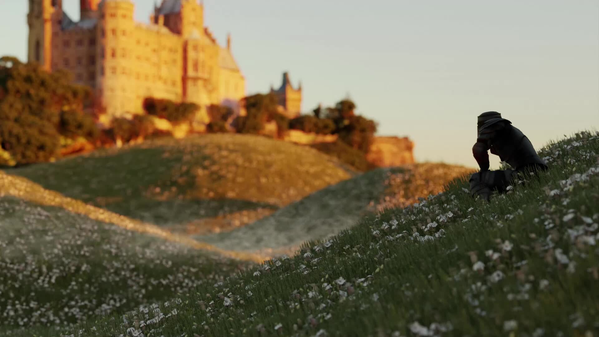 ArtStation Knight Kneeling Before his Kingdom Animation in Blender