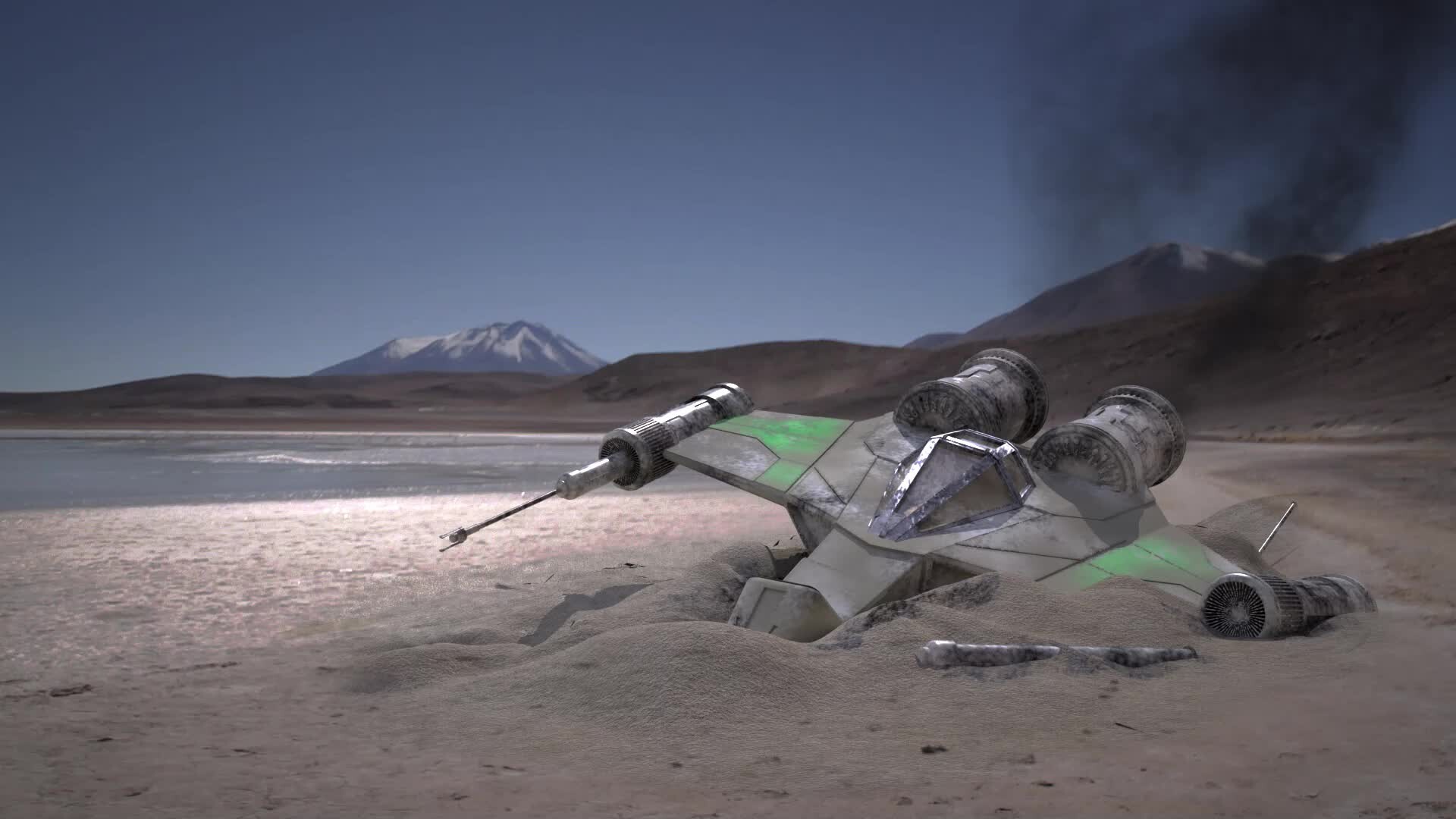 ArtStation - Crashed Ship VFX