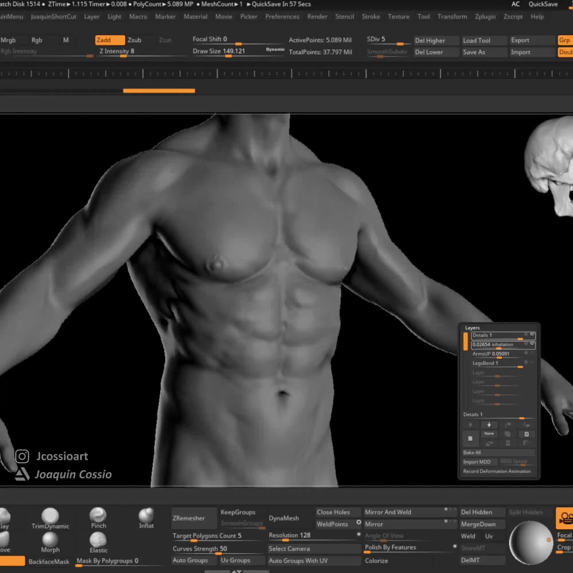 animation in zbrush levels