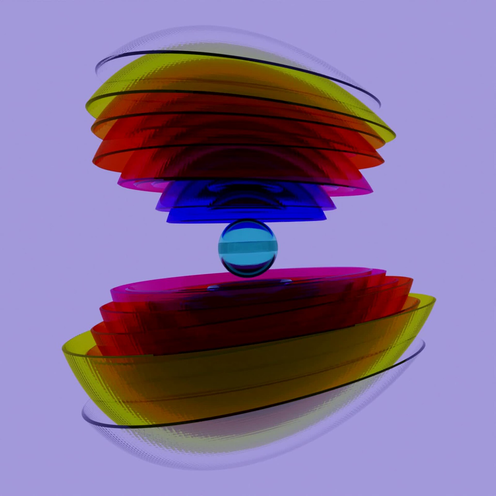 study and deconstruction of the sphere light and moves in digital space 