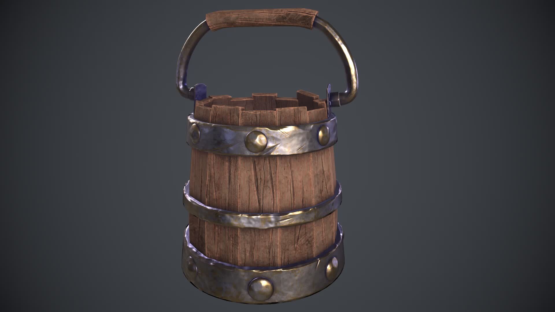 ArtStation Wooden Bucket Turntable