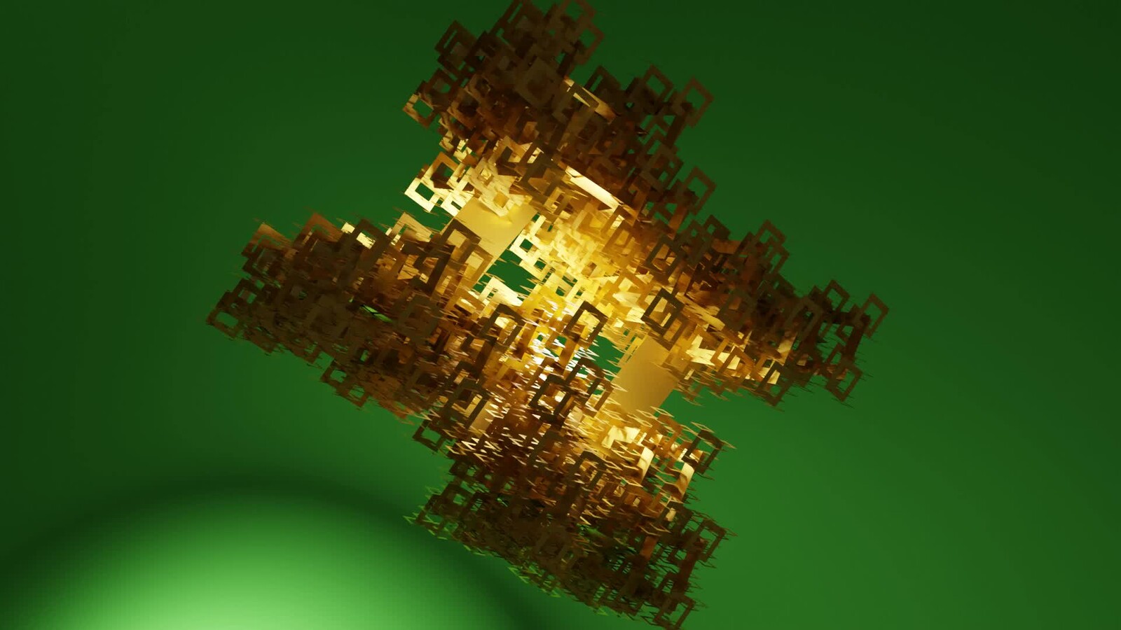 golden thing spinning on itself