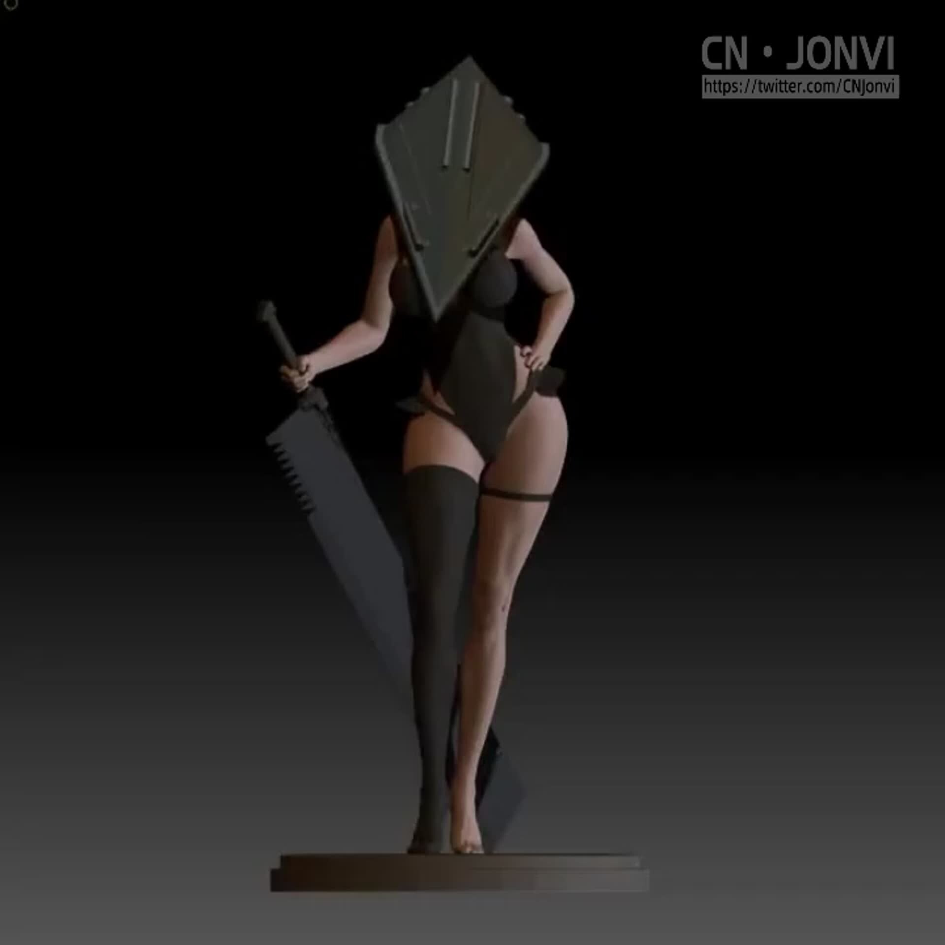 4K Renders of Cheryl, Pyramid Head, Bunny Legion and WIP PTB