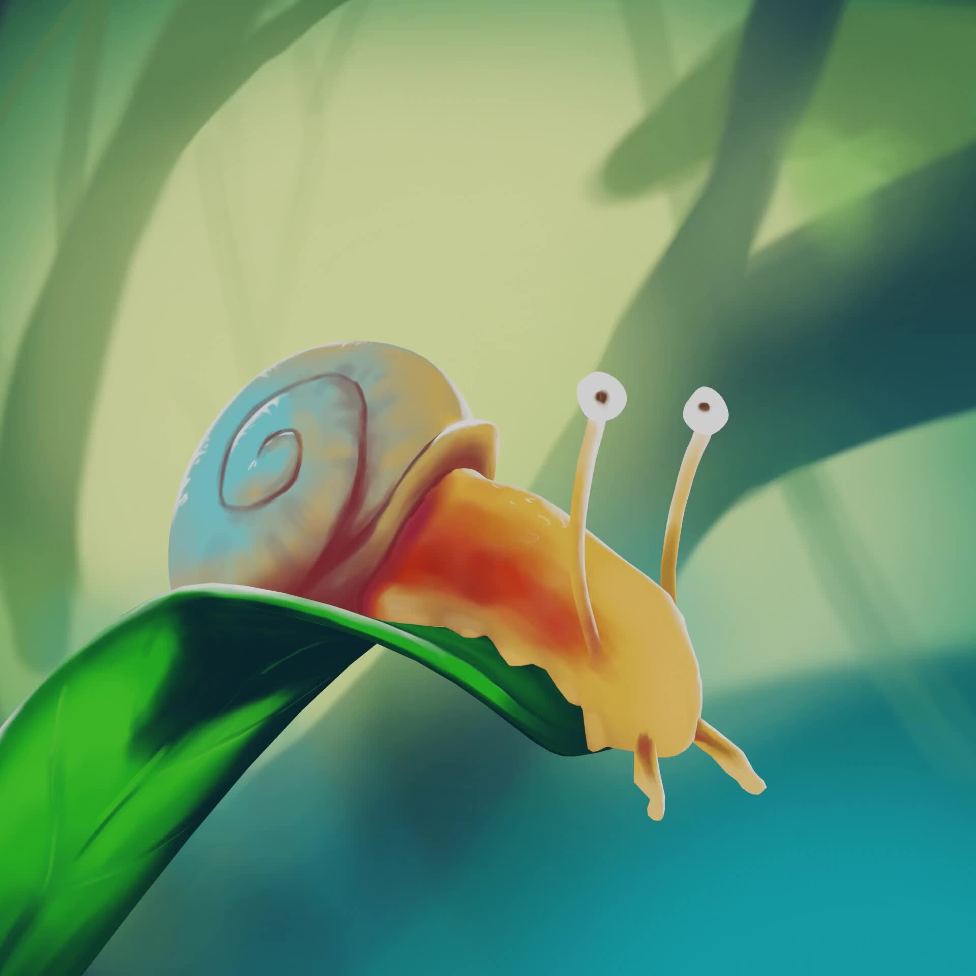 ArtStation - snail animation based on a work by Juan Useche