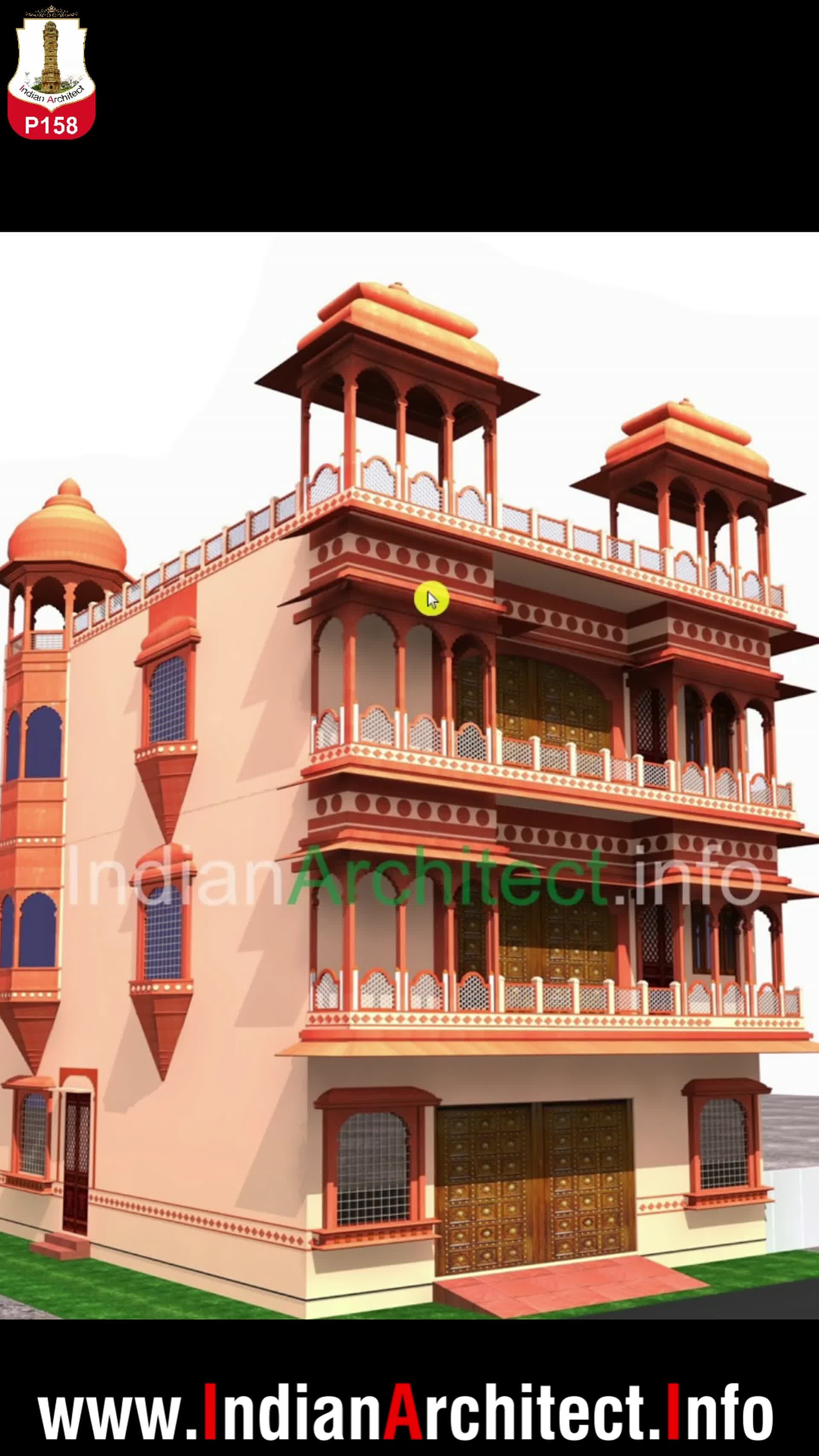 ArtStation P158Mr Alok Sharma House At Kanpur ,1200Sqft,3d view