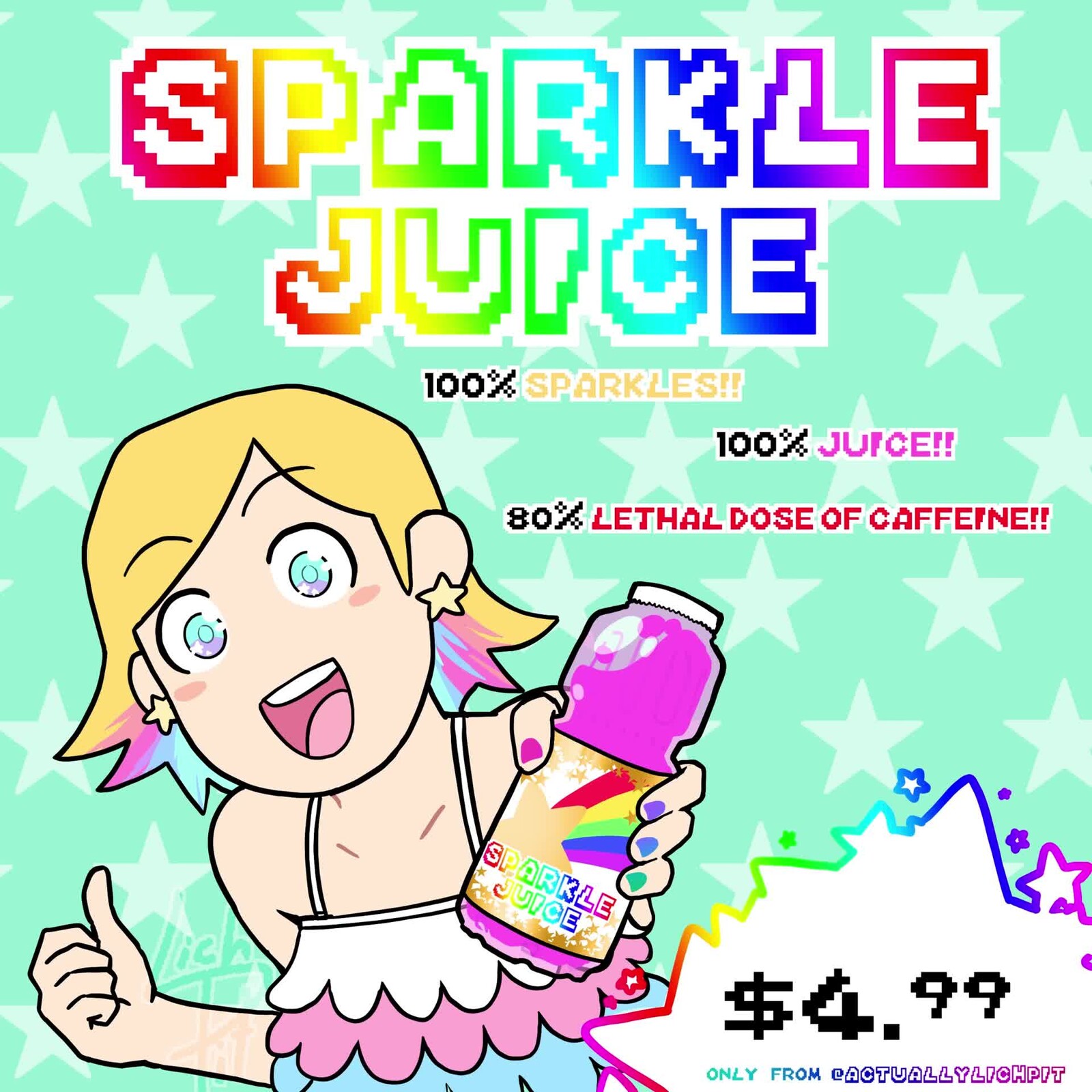 Sparkle Juice - 8 Frame Gif