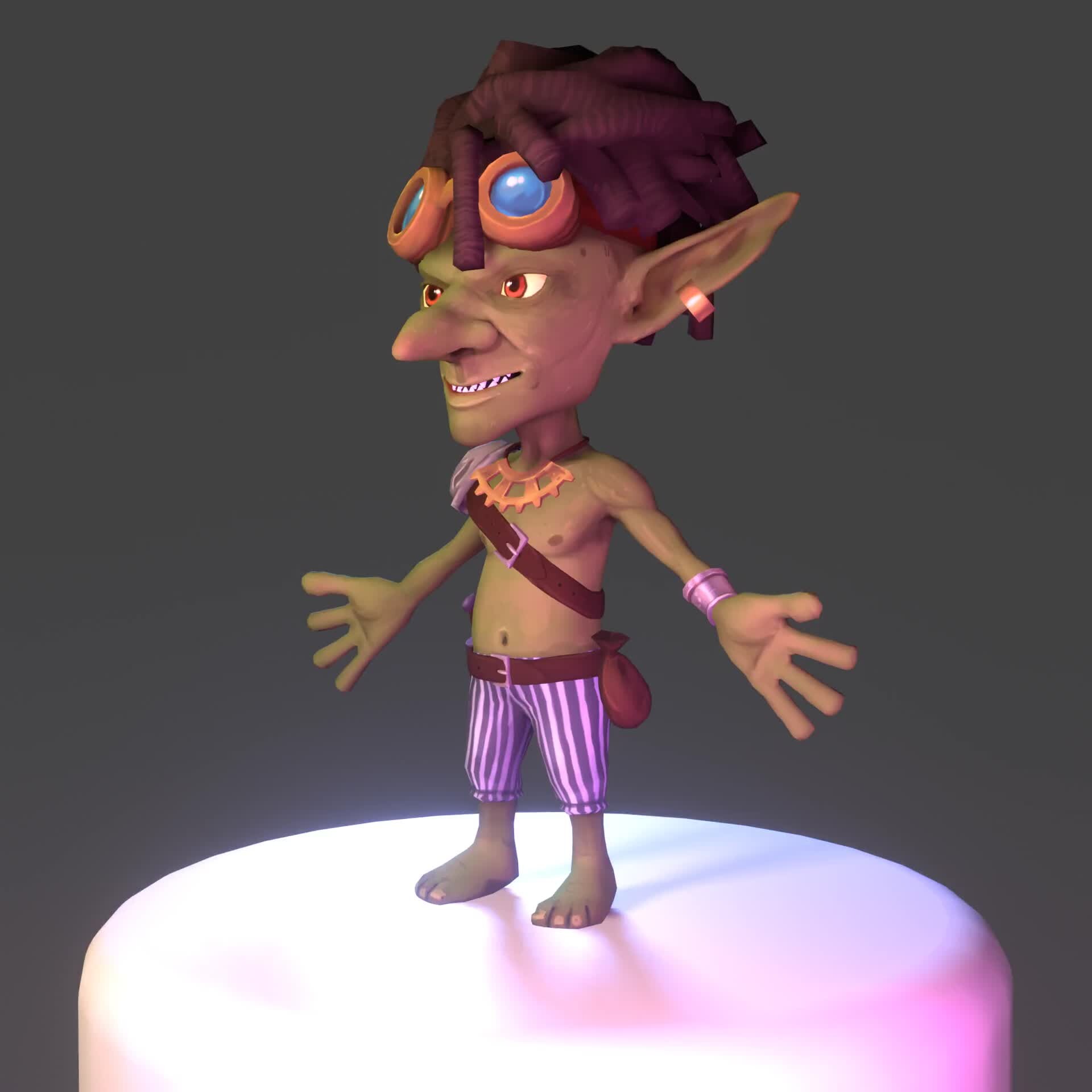 Artstation Stylized Goblin Model