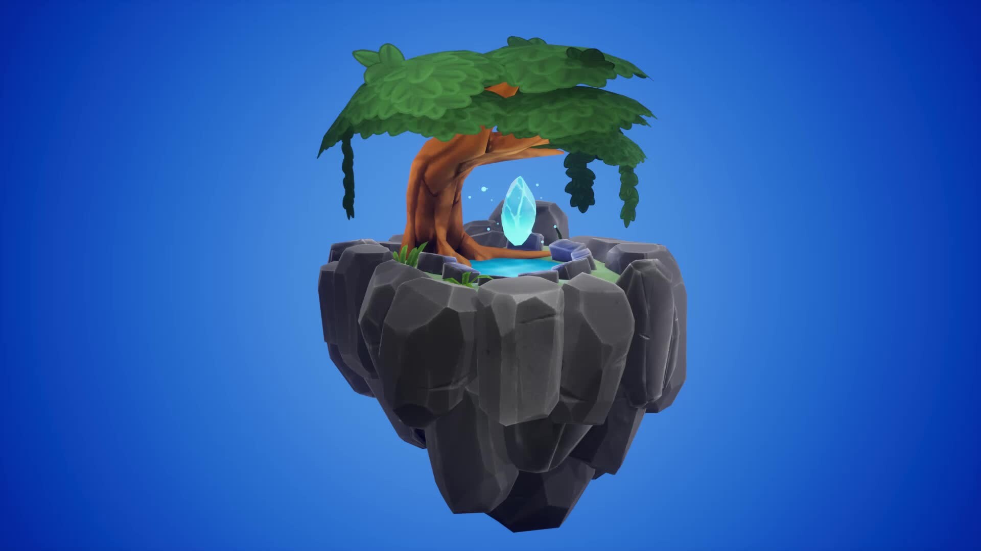 ArtStation - Floating Overgrown Pool