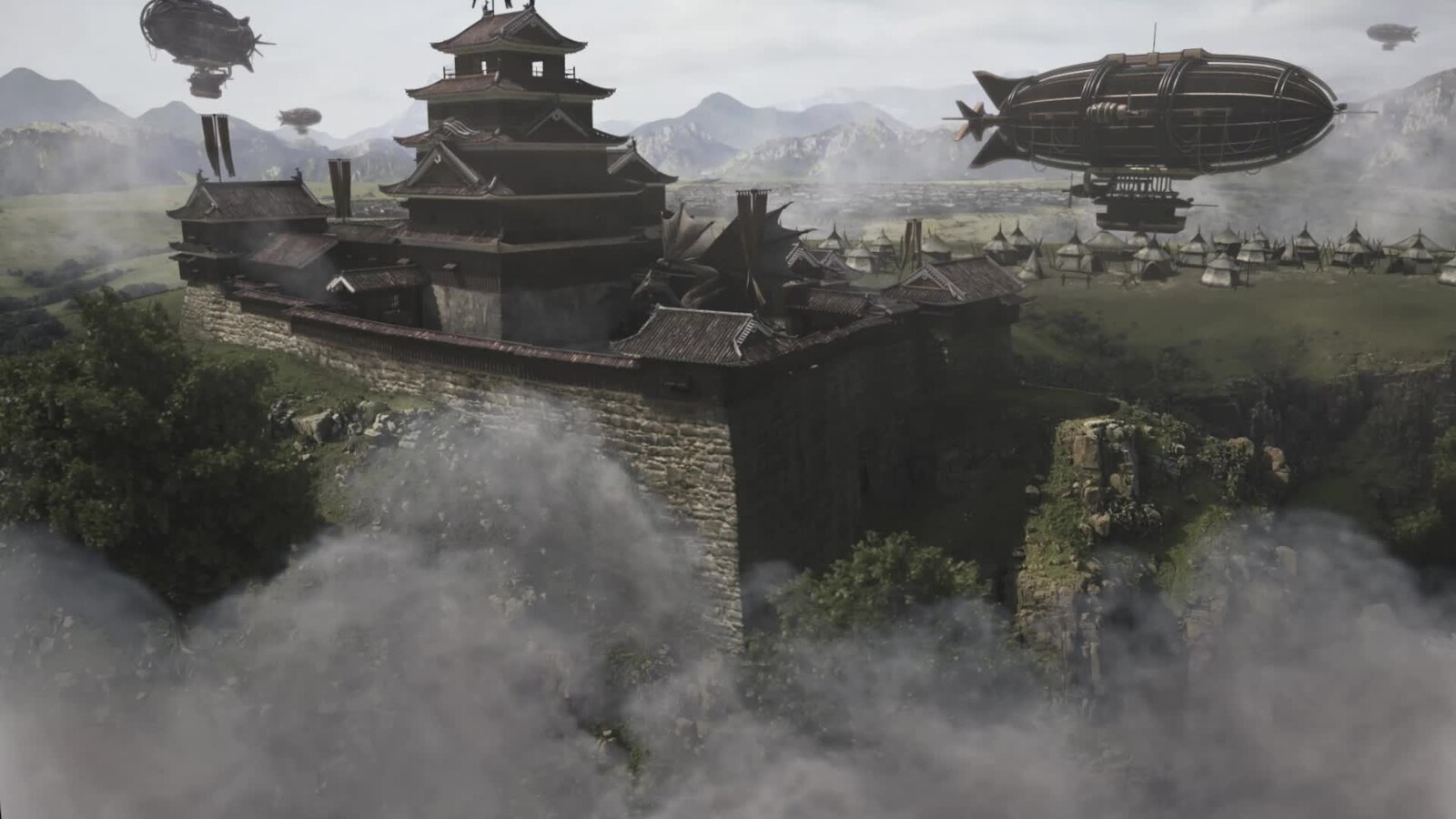 Fantasy Castle Matte Painting