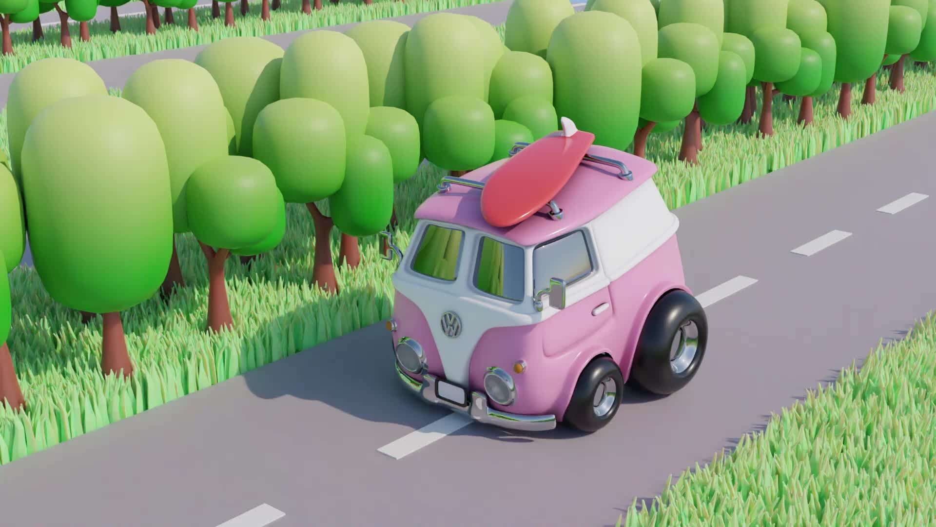 ArtStation - Woswos minibus Loop animation