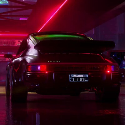 Porsche 911 Animated Wallpaper - Cyberpunk 2077 by Favorisxp on