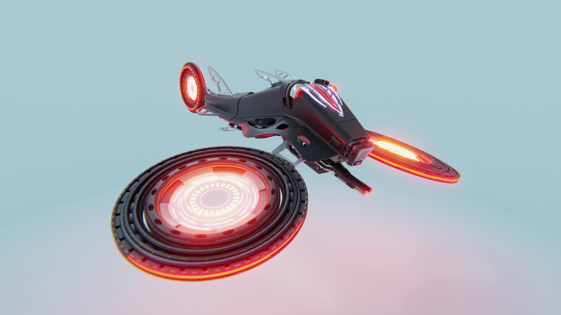 Artstation - Blender Practice Session - Blenderbros Sci-fi Drone Design