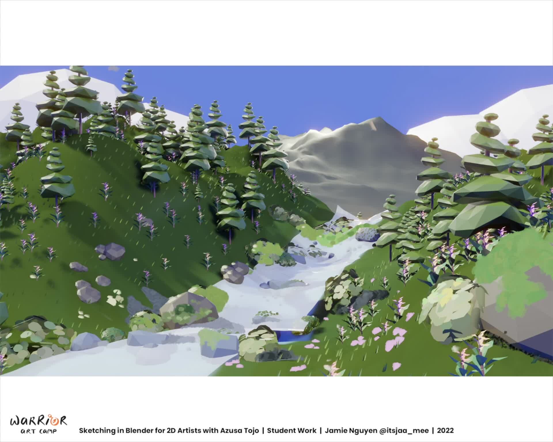 ArtStation Jamie Nguyen Sketching in Blender for 2D Artists with