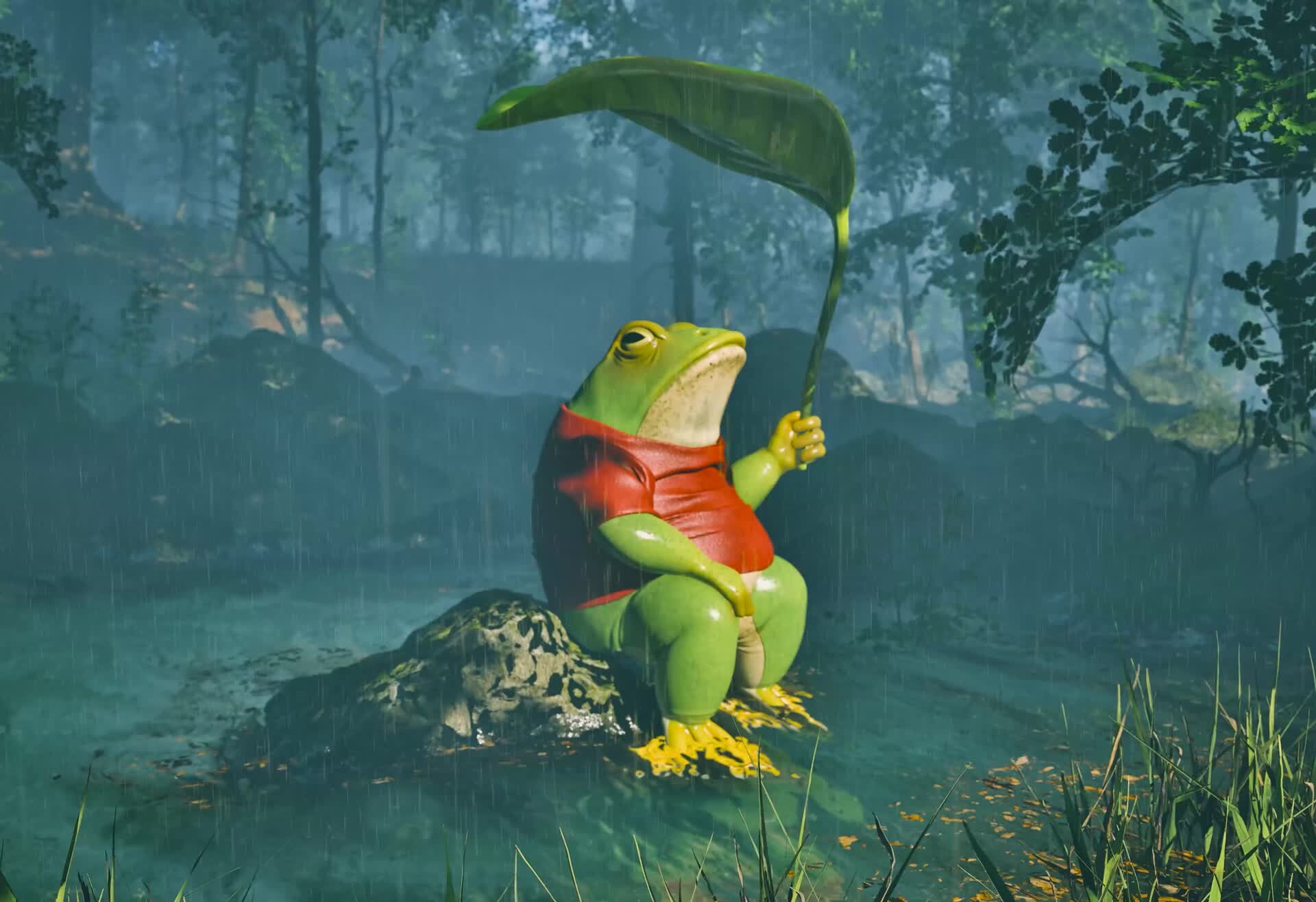 ArtStation depressed frog