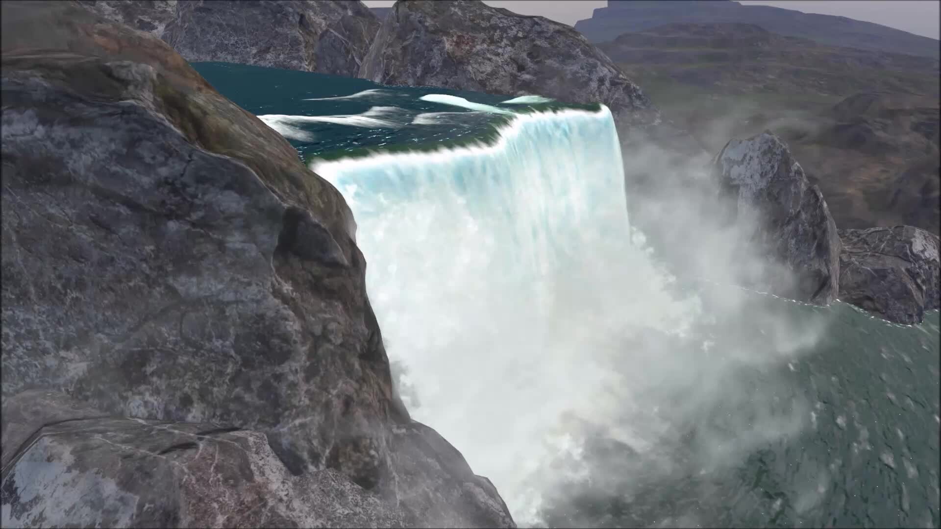 ArtStation Waterfall with Unity particle system