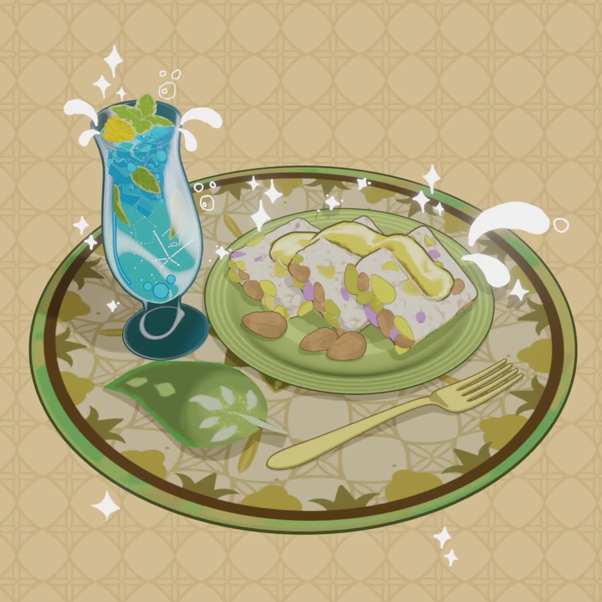 ArtStation Berry & Mint Burst with Candied Ajilenakh nuts