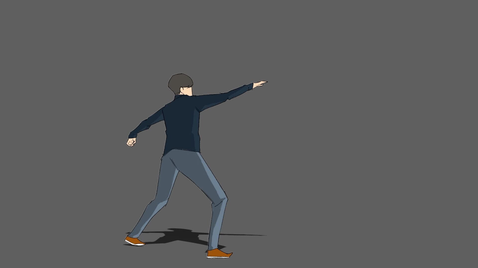 ArtStation - Flying Kick Animation