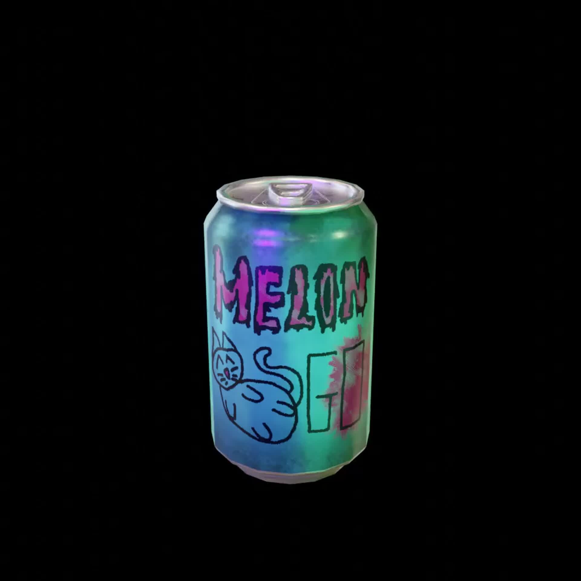 ArtStation - Melon Belly Go (BONEWORKS inspired drinks can)