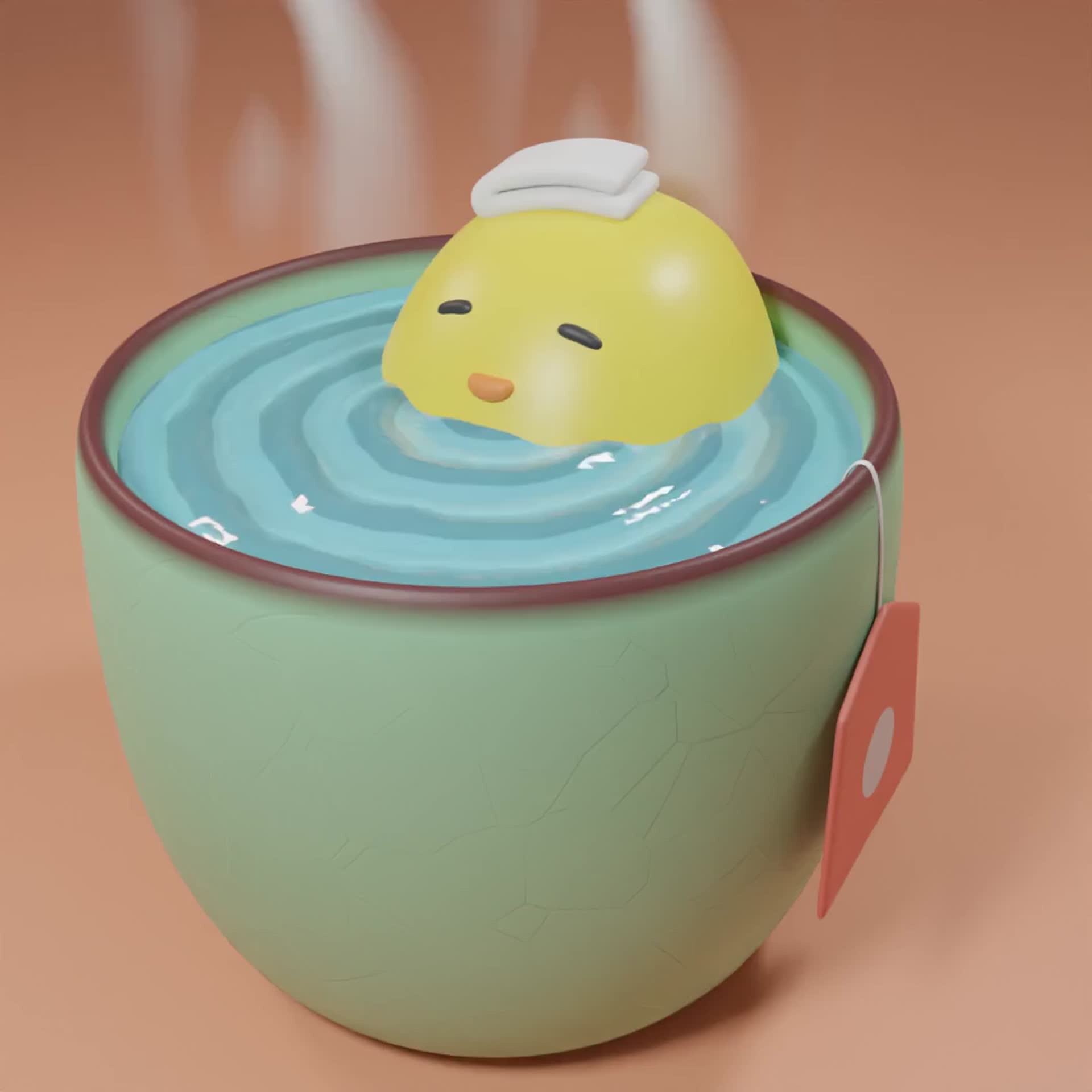 ArtStation - Duck in Cup