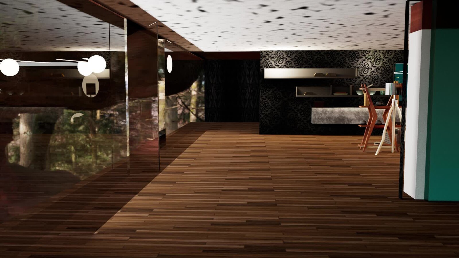 Living Room with Custom Furniture