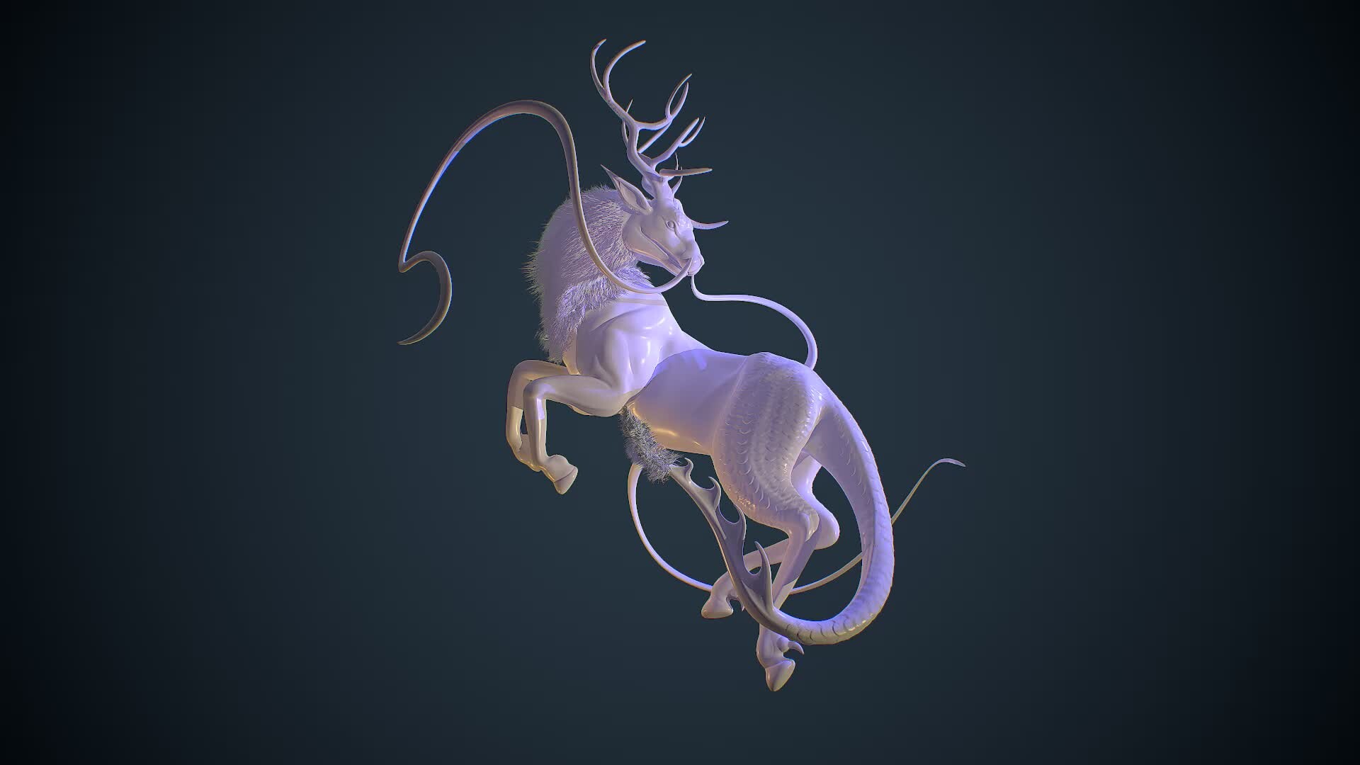 ArtStation - School Project - Mythological creature - Kirin