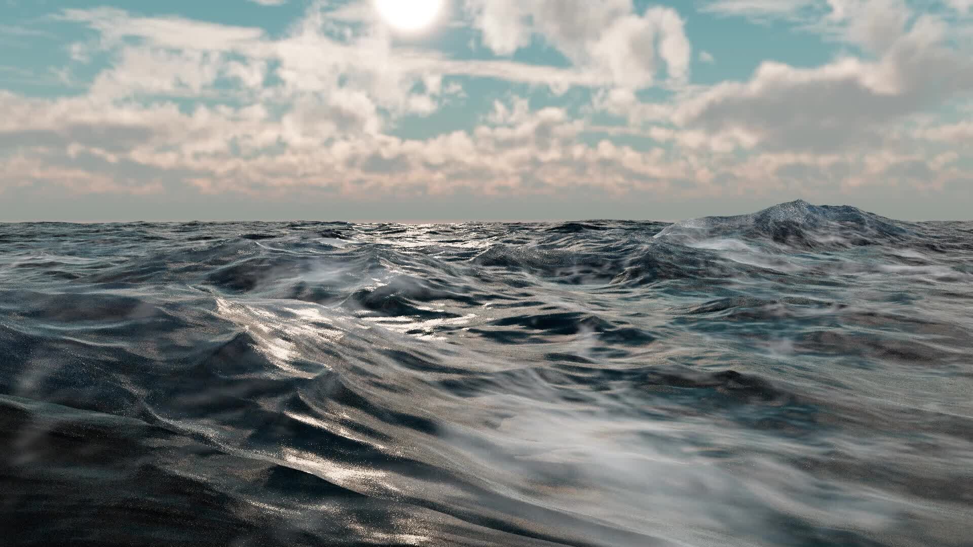 ArtStation - Ocean made with BOSS editor maya