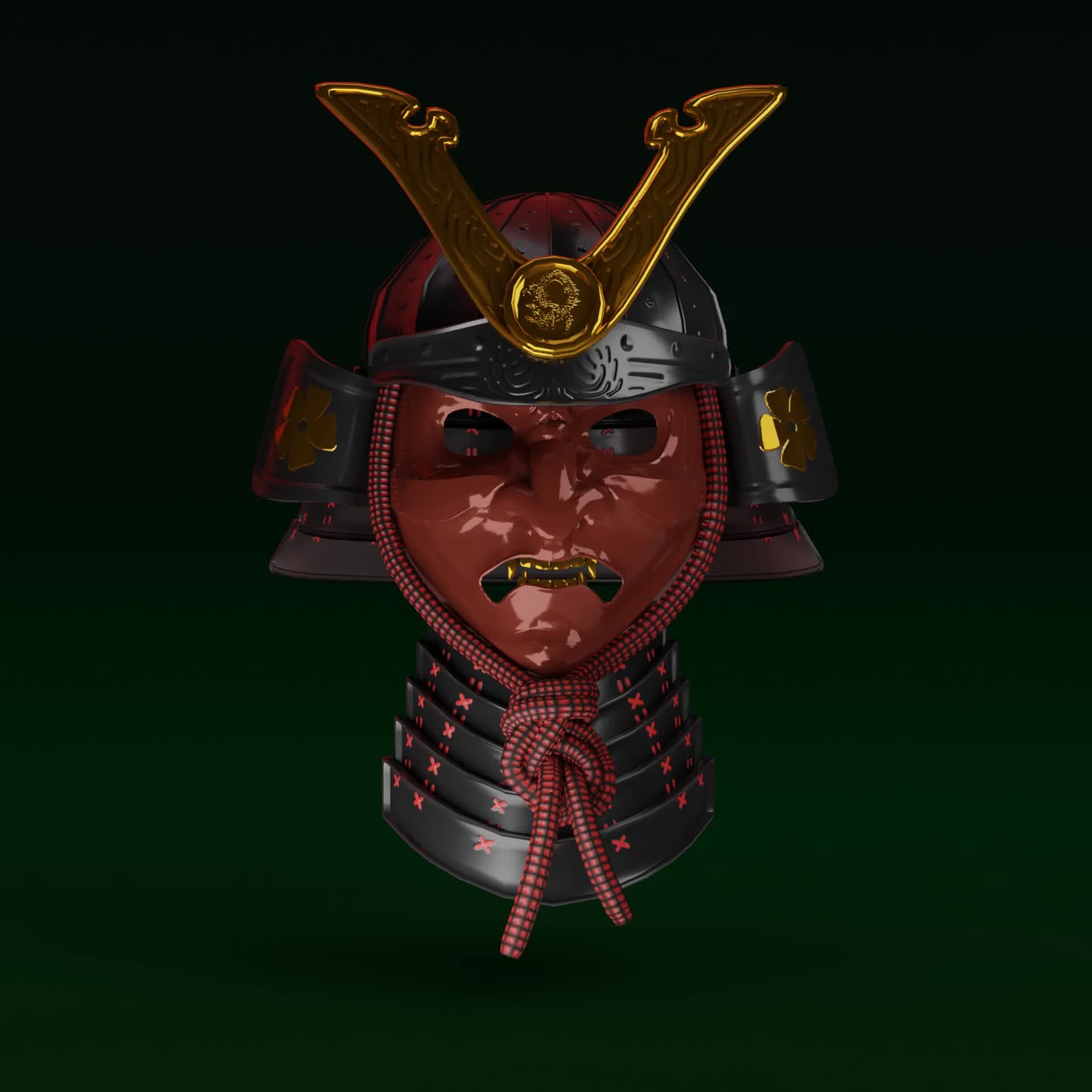 ArtStation - Samurai Helmet