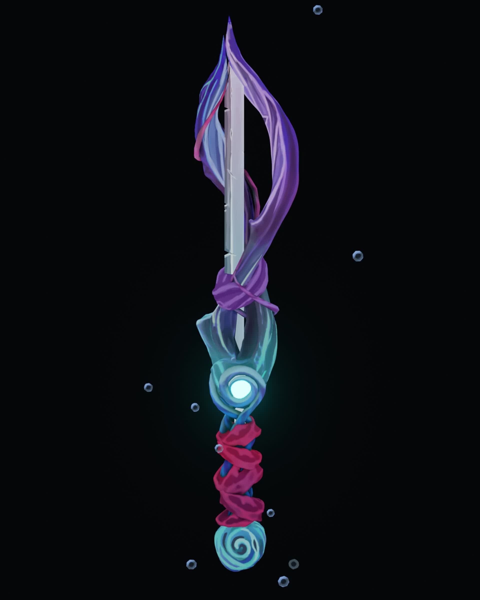 ArtStation - stylised hand painted sword