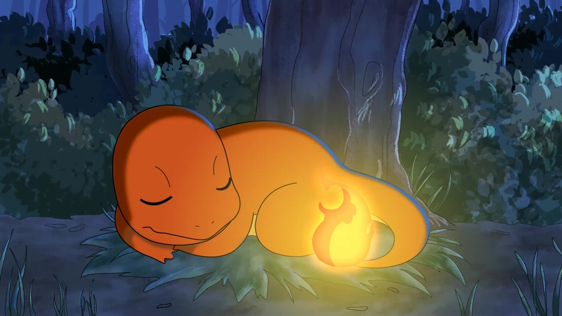 ArtStation - Sleeping Charmander