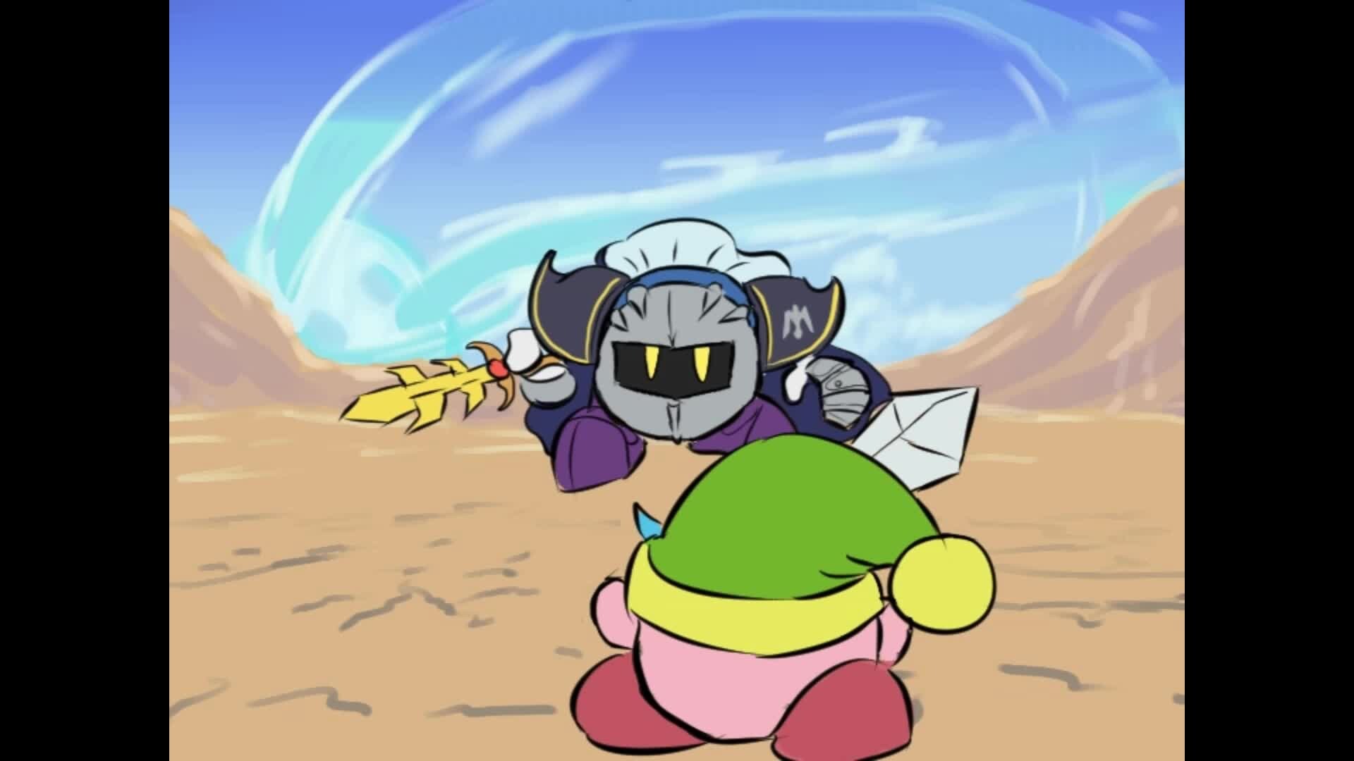 Meta knight “Kirby right back at ya”