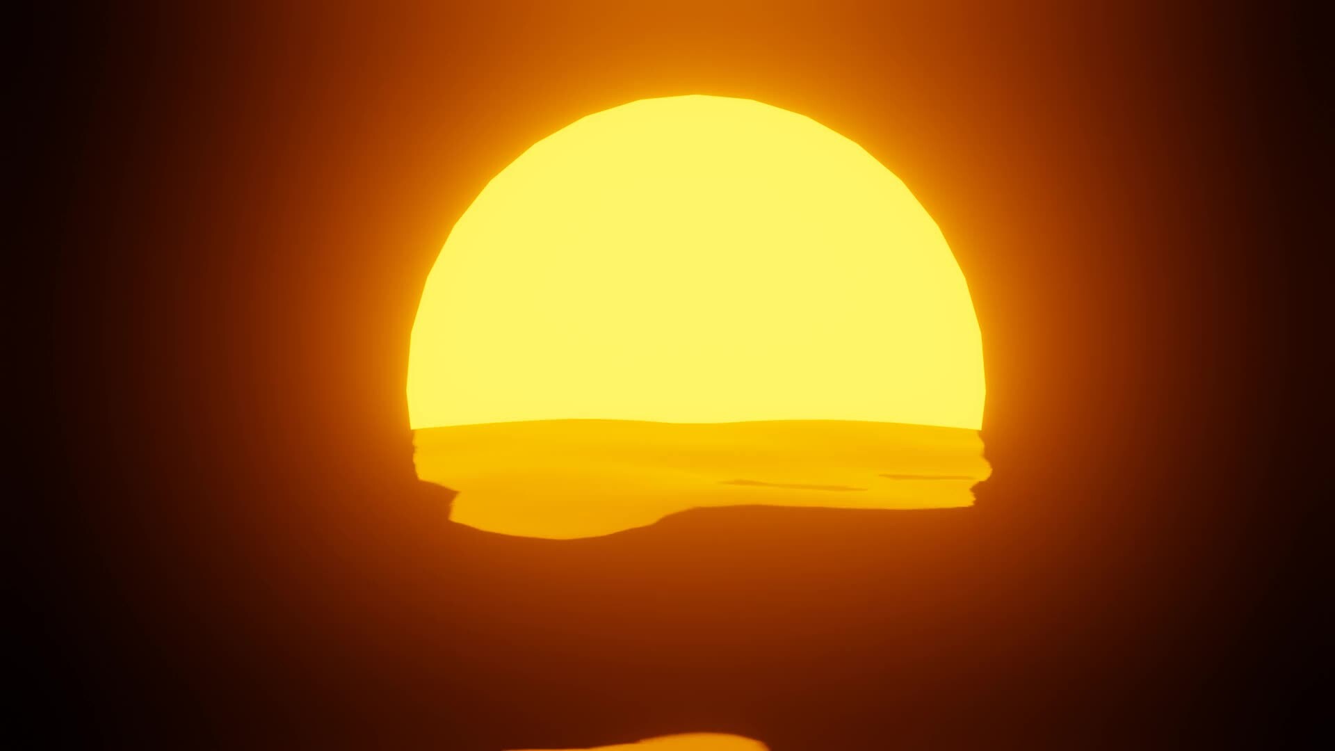 ArtStation - 80's style sunset animation.