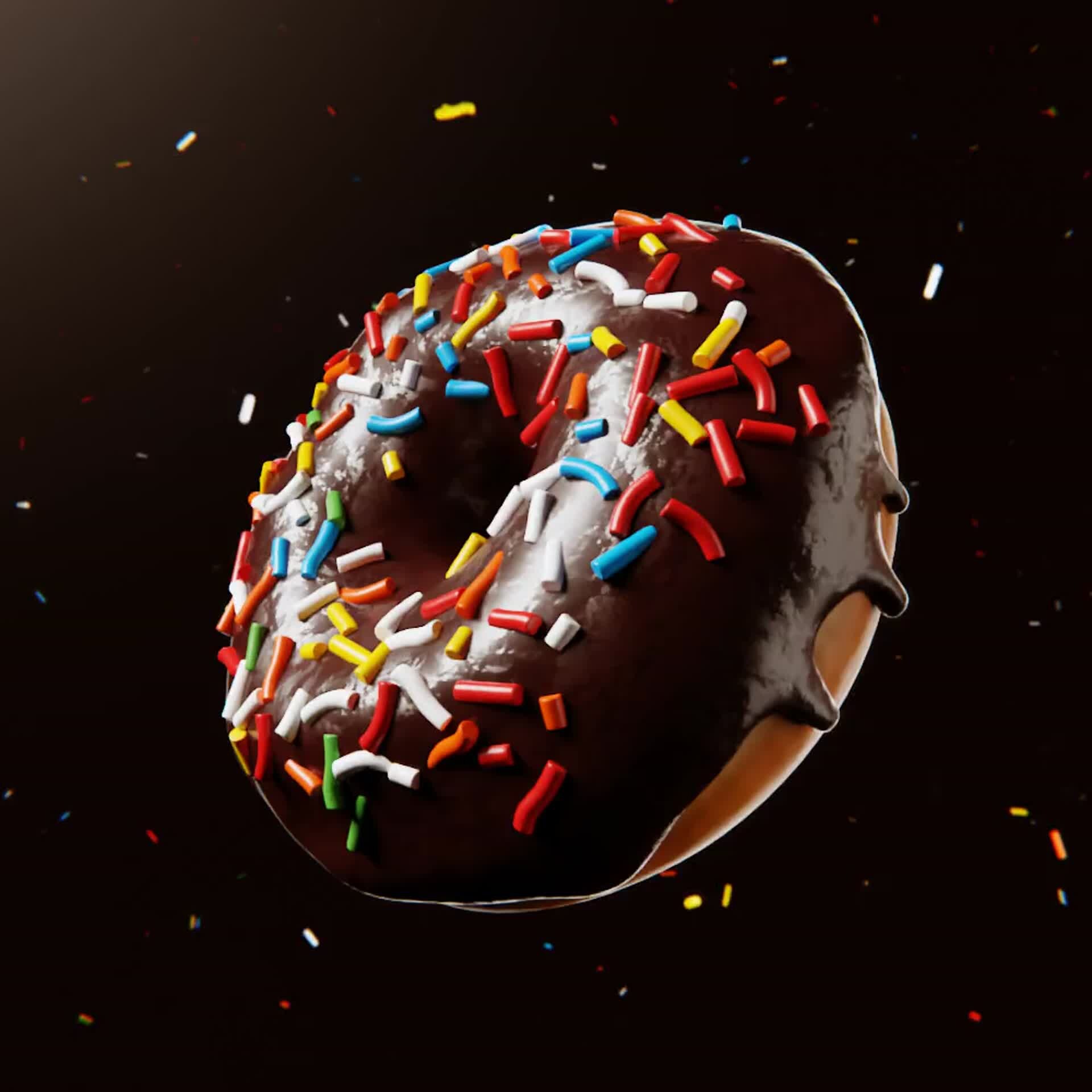 Artstation the legendary blender donut