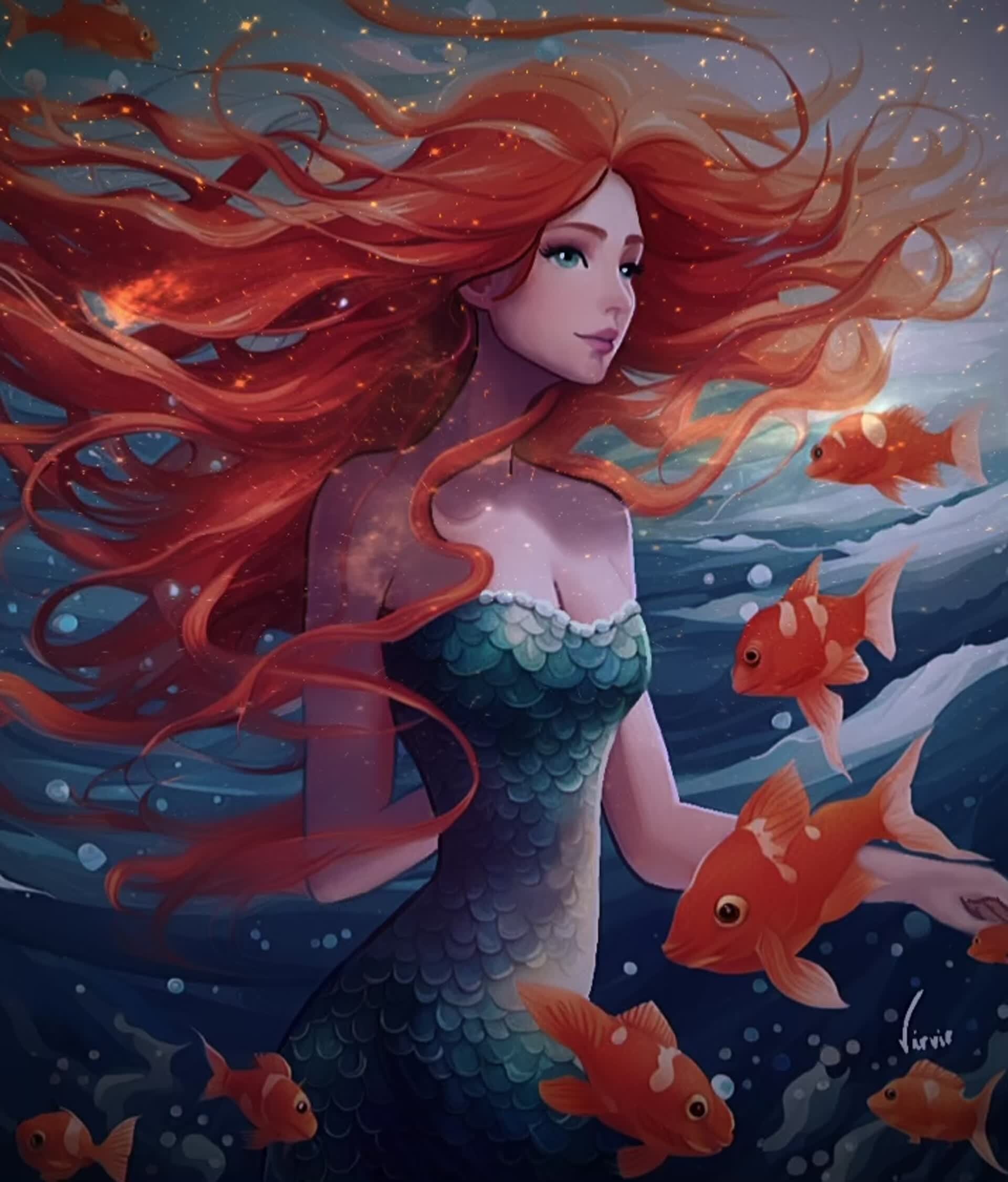 ArtStation - Altea, my new mermaid 🧜🏻‍♀️