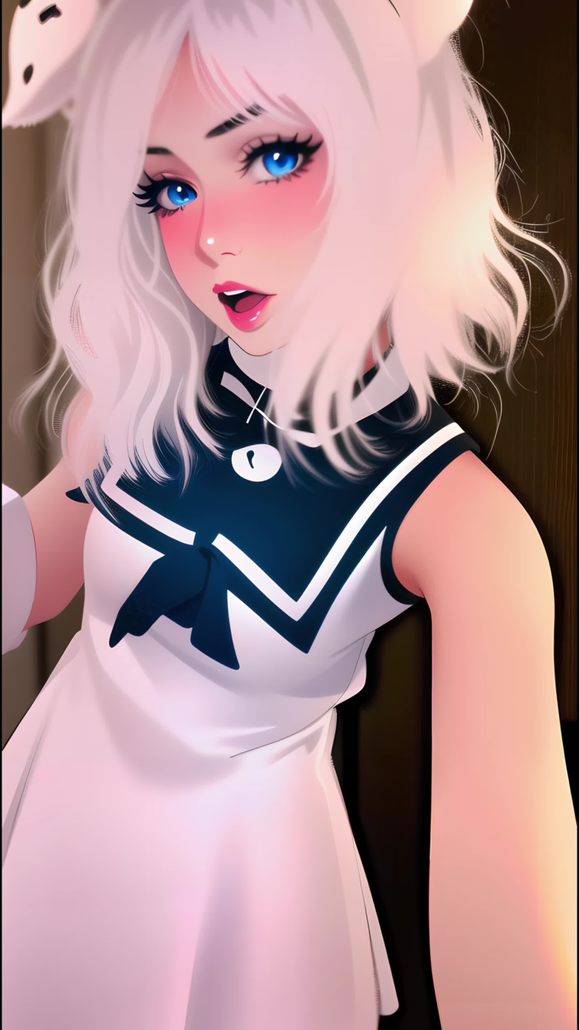 ArtStation - Cute anime girl dancing ai animation - Anime Girl Dancing In Front Of Tv