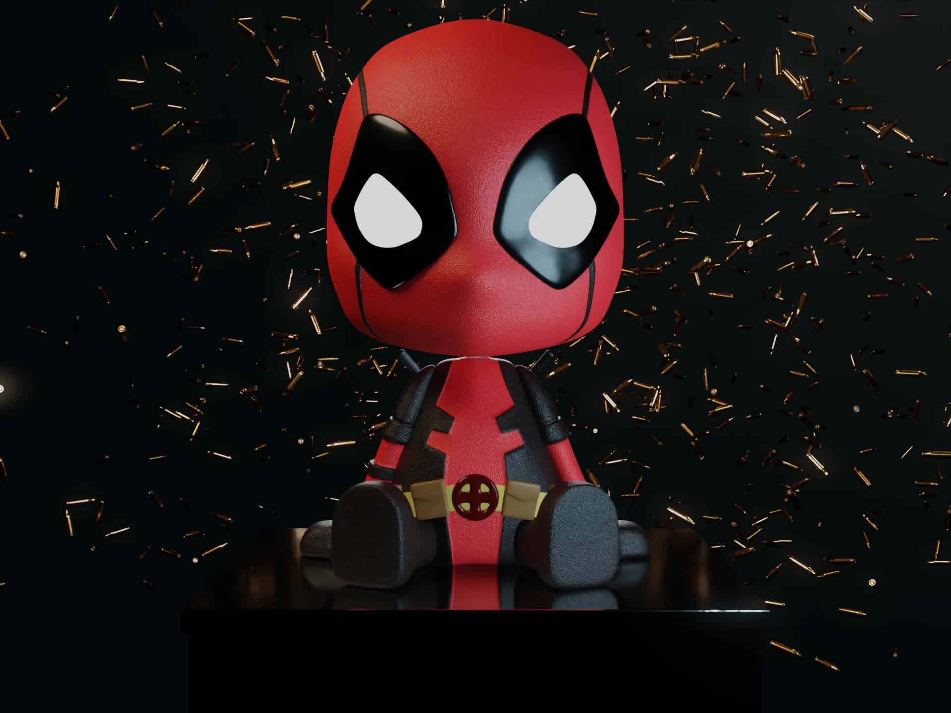 ArtStation - DEADPOOL BOOBLE HEAD 3D ANIMATION: