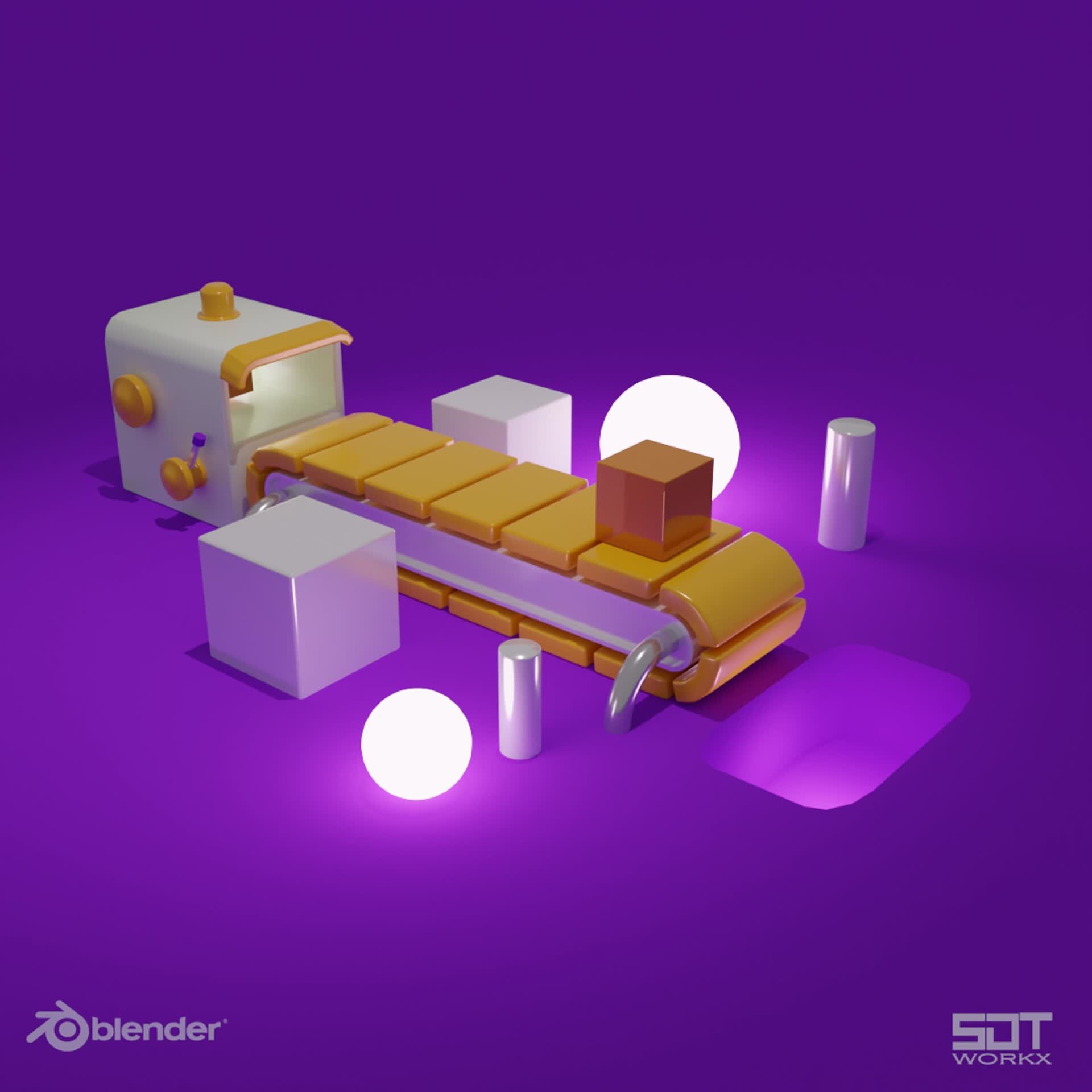 ArtStation Conveyor Belt Animation (Fan Art)