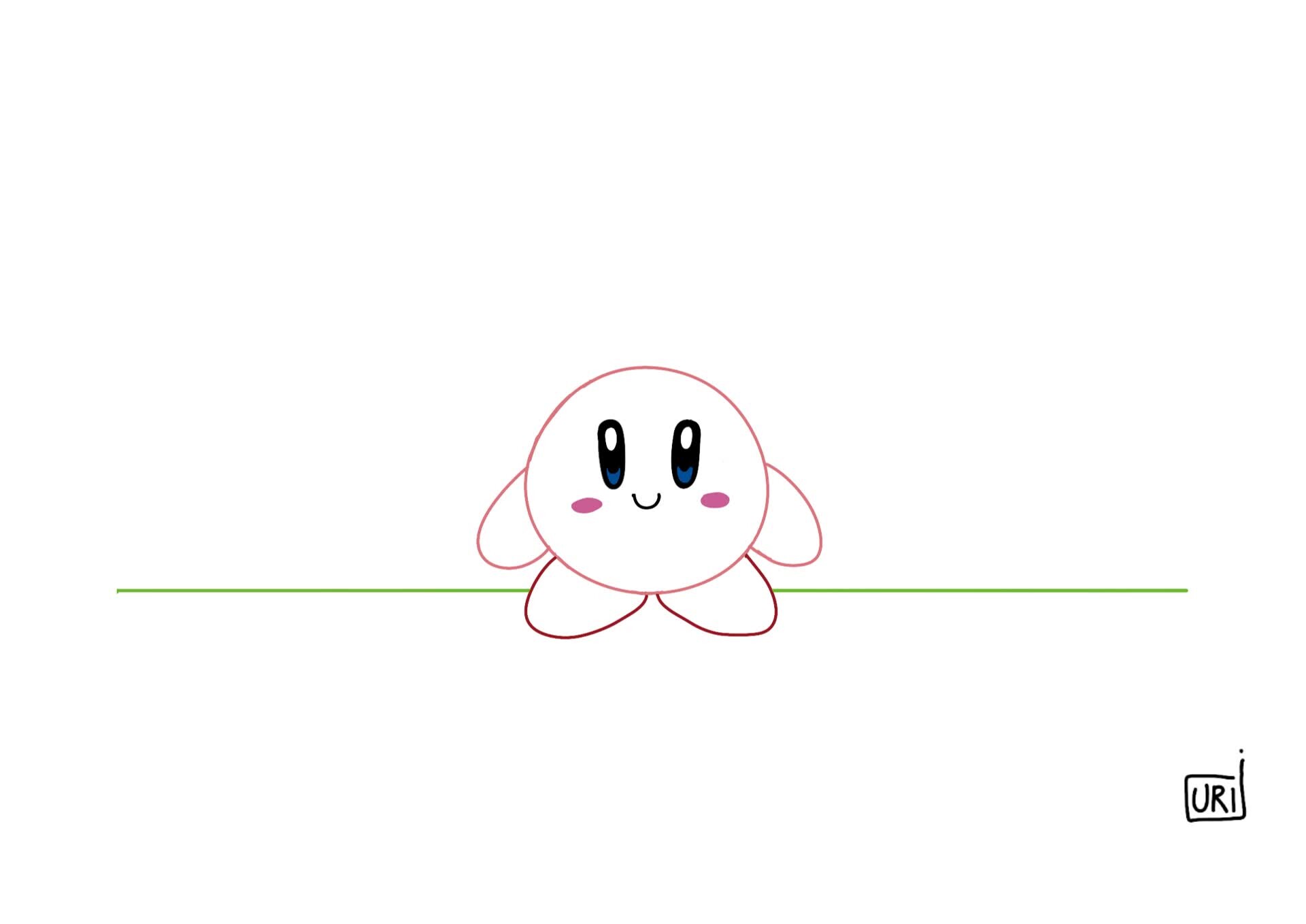 ArtStation Kirby running animation