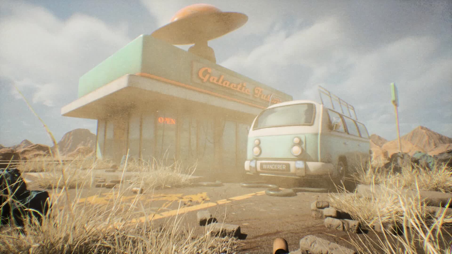 ArtStation - Atom Punk Gas Station