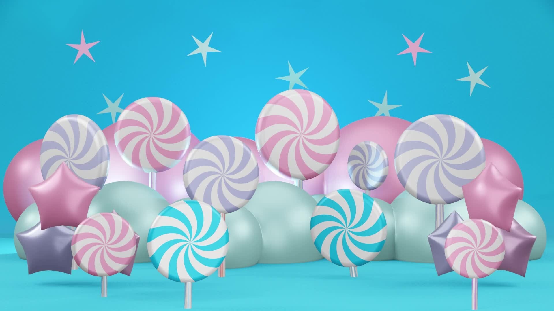 ArtStation - lollipop loop animation for children's