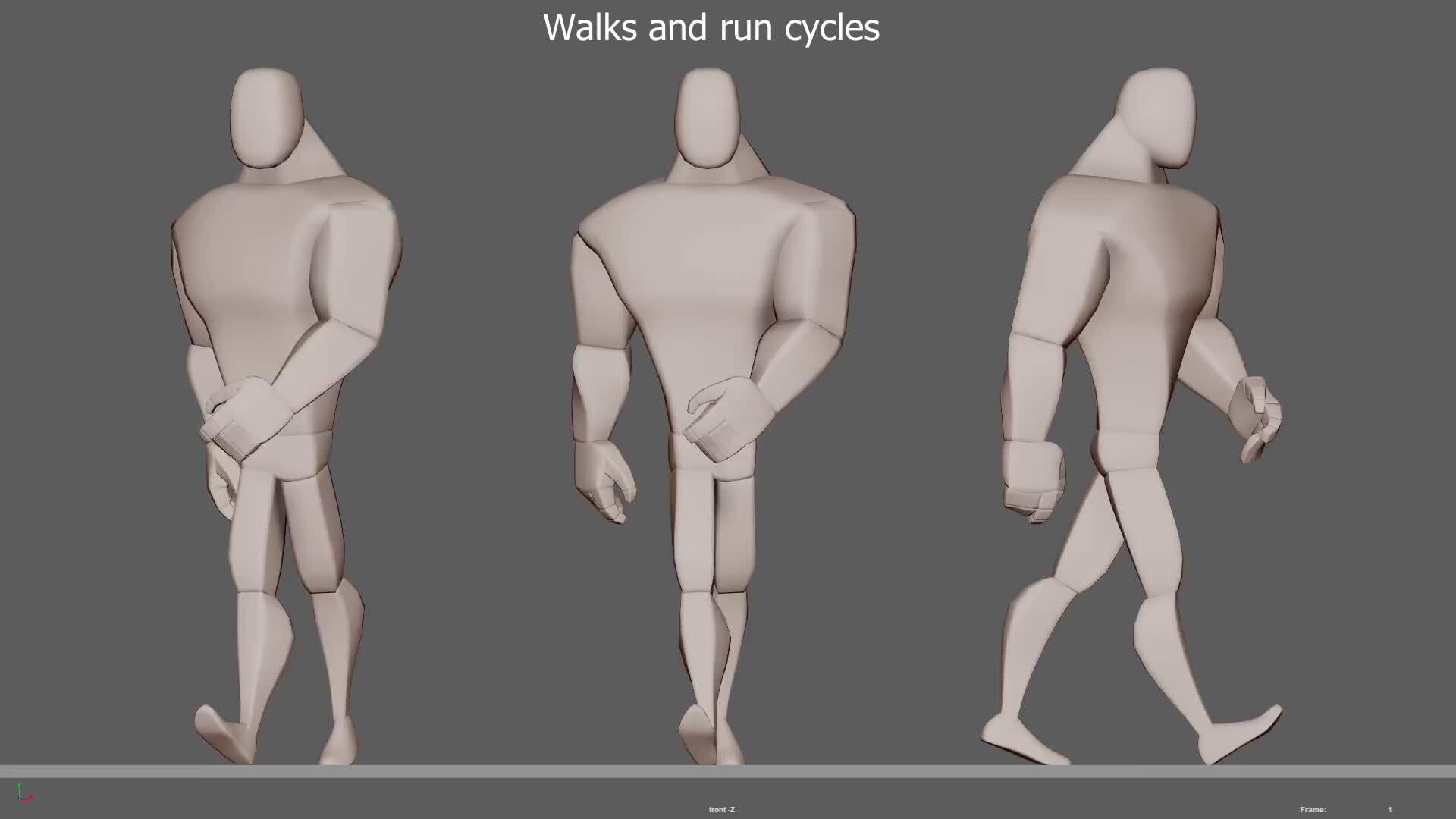 ArtStation - Walk and run cycles exercises