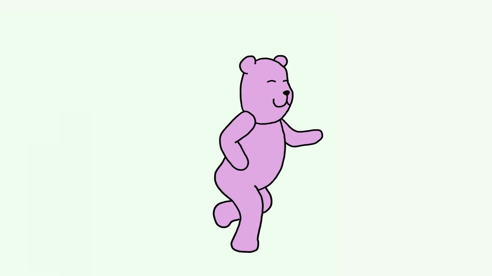 Pink Bear Walk Cycle