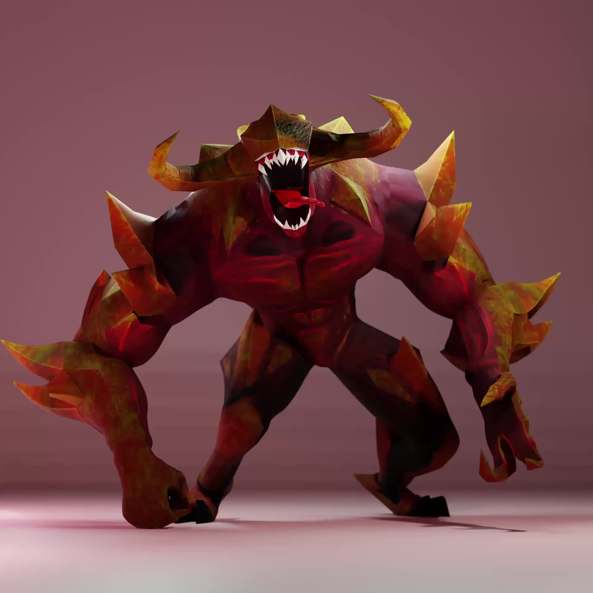 ArtStation - Monster Low Poly