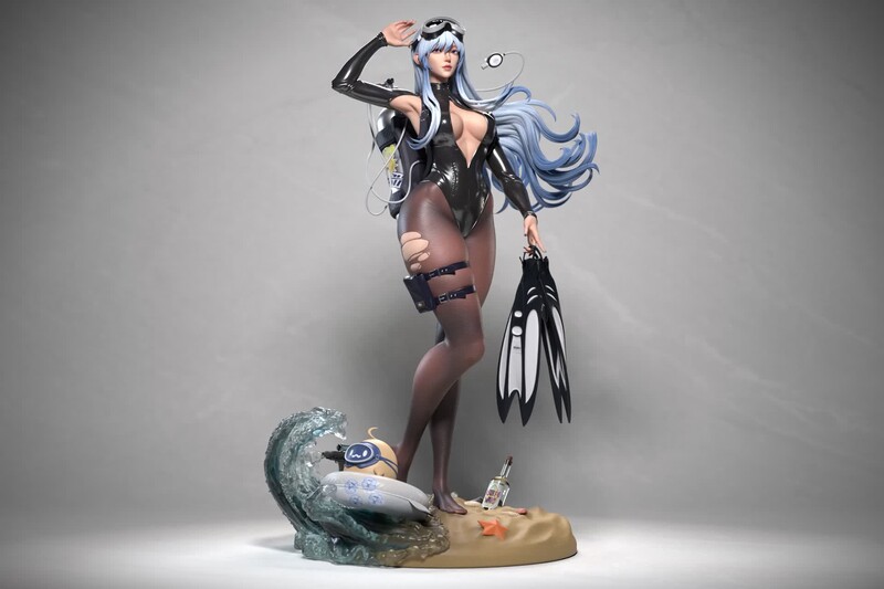 手办原型进案例【碧蓝企业号】Azur Lane fan-made statue