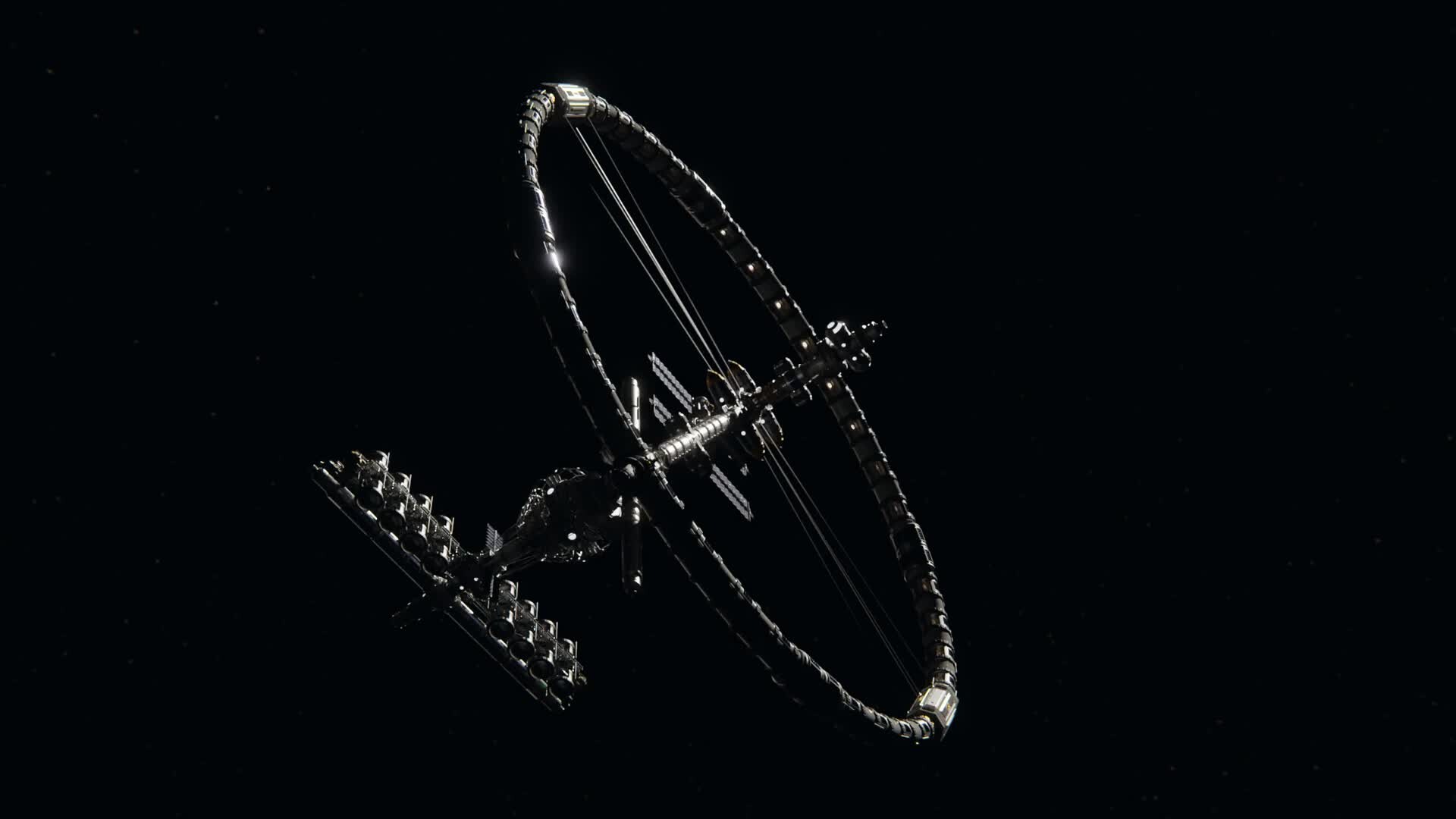 ArtStation Jovian Fuel Depot Space Station WIP