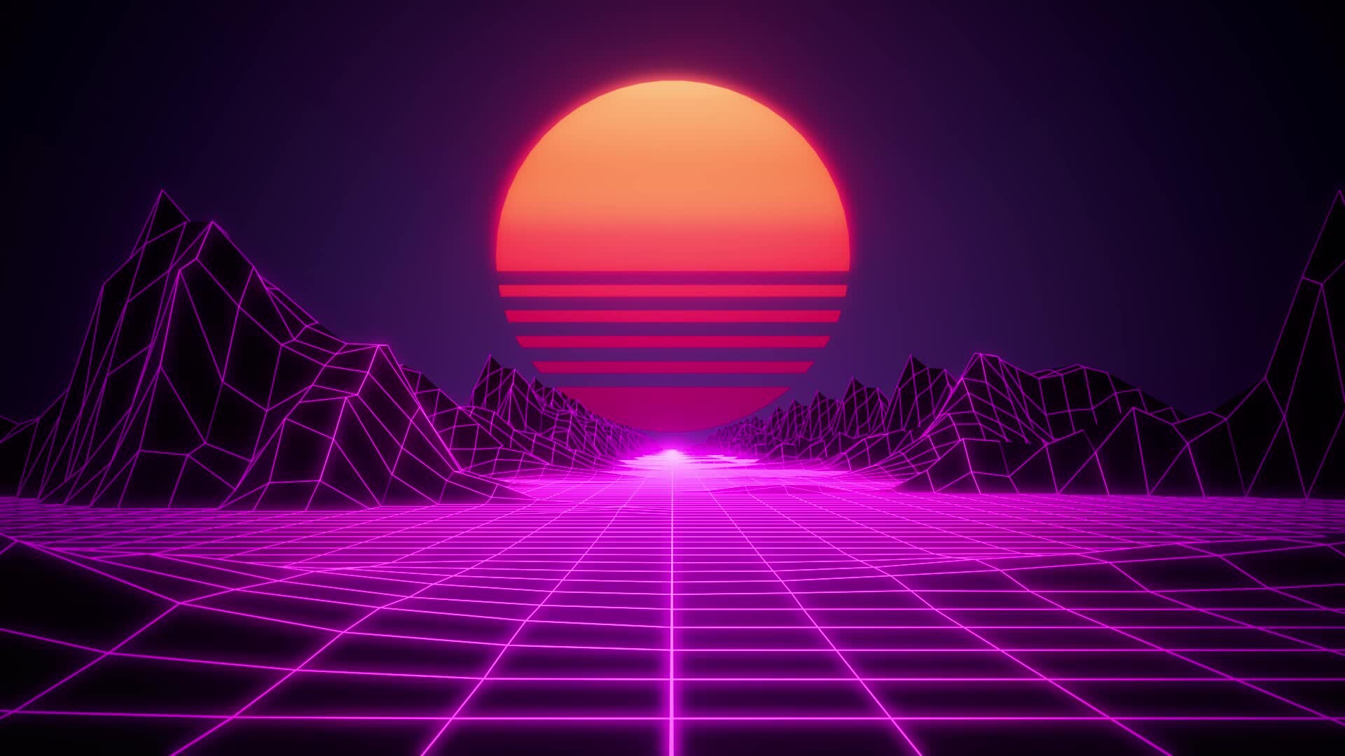 ArtStation - Synthwave Sunset