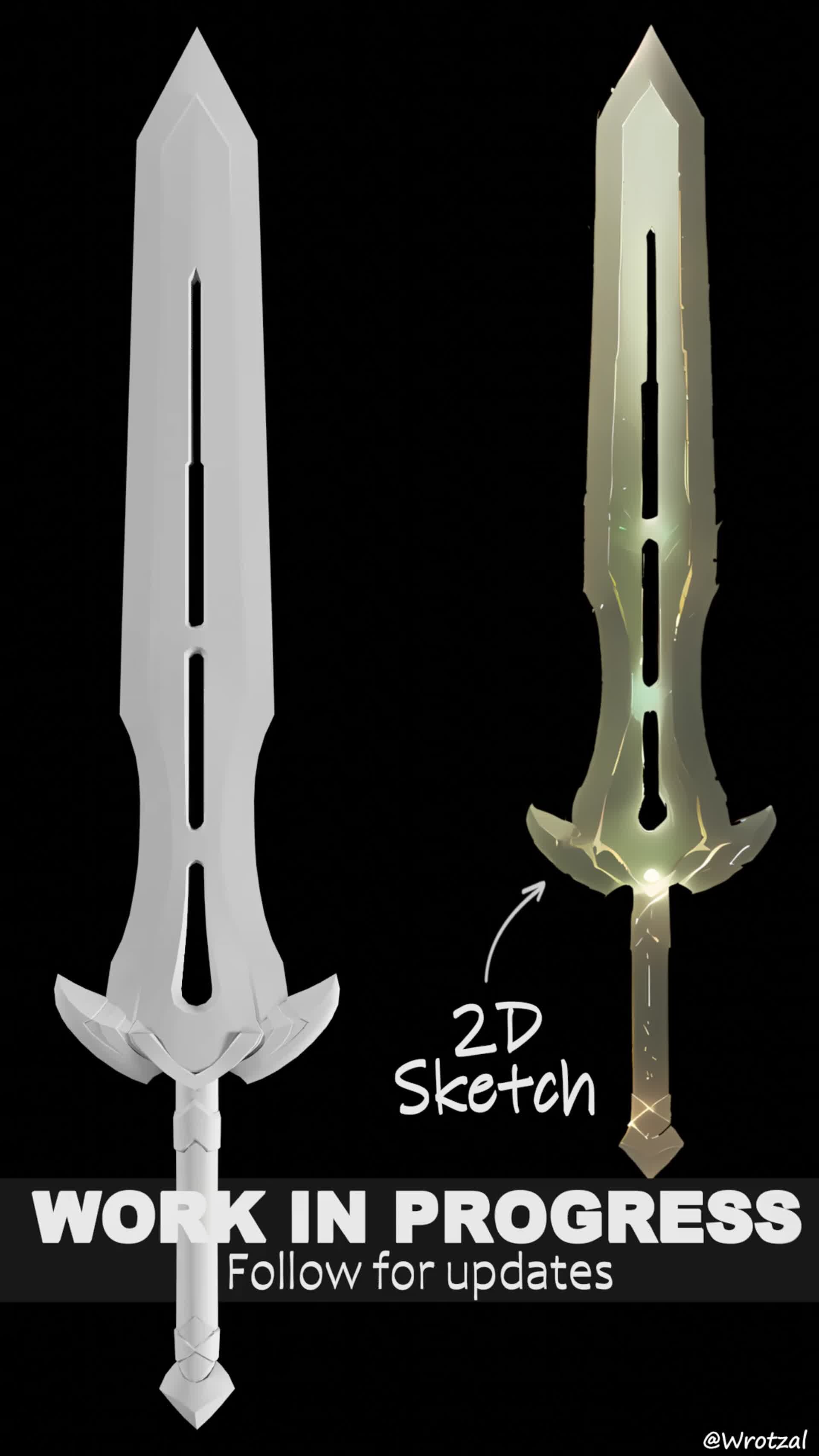 ArtStation - Sword Aeterskogr (work in progress)