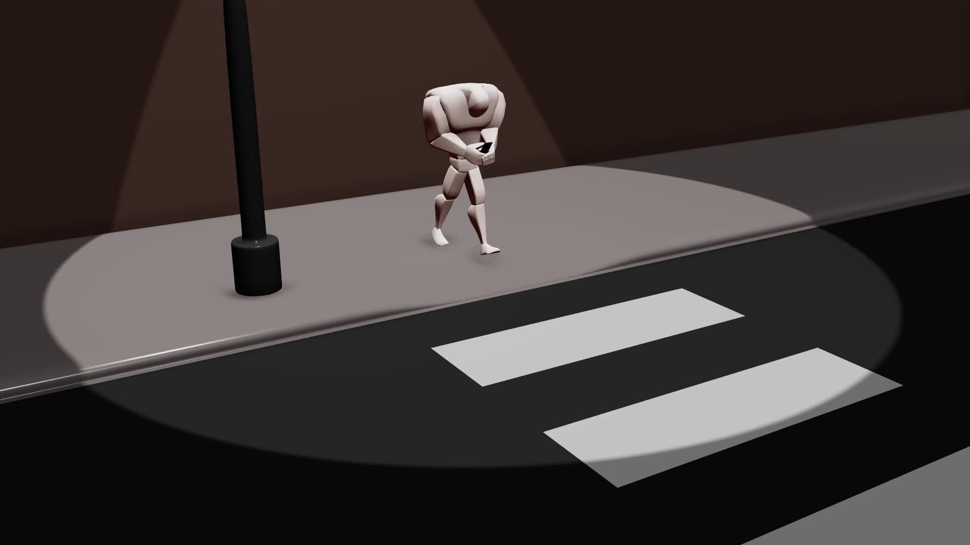 ArtStation - Texting while walking animation