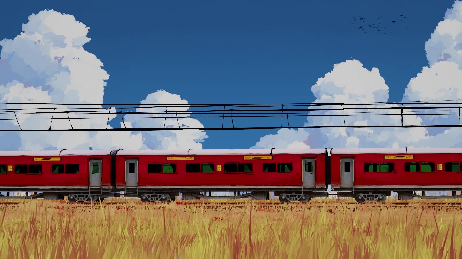 ArtStation - Train Environment ( Hand-Painted/Stylized)