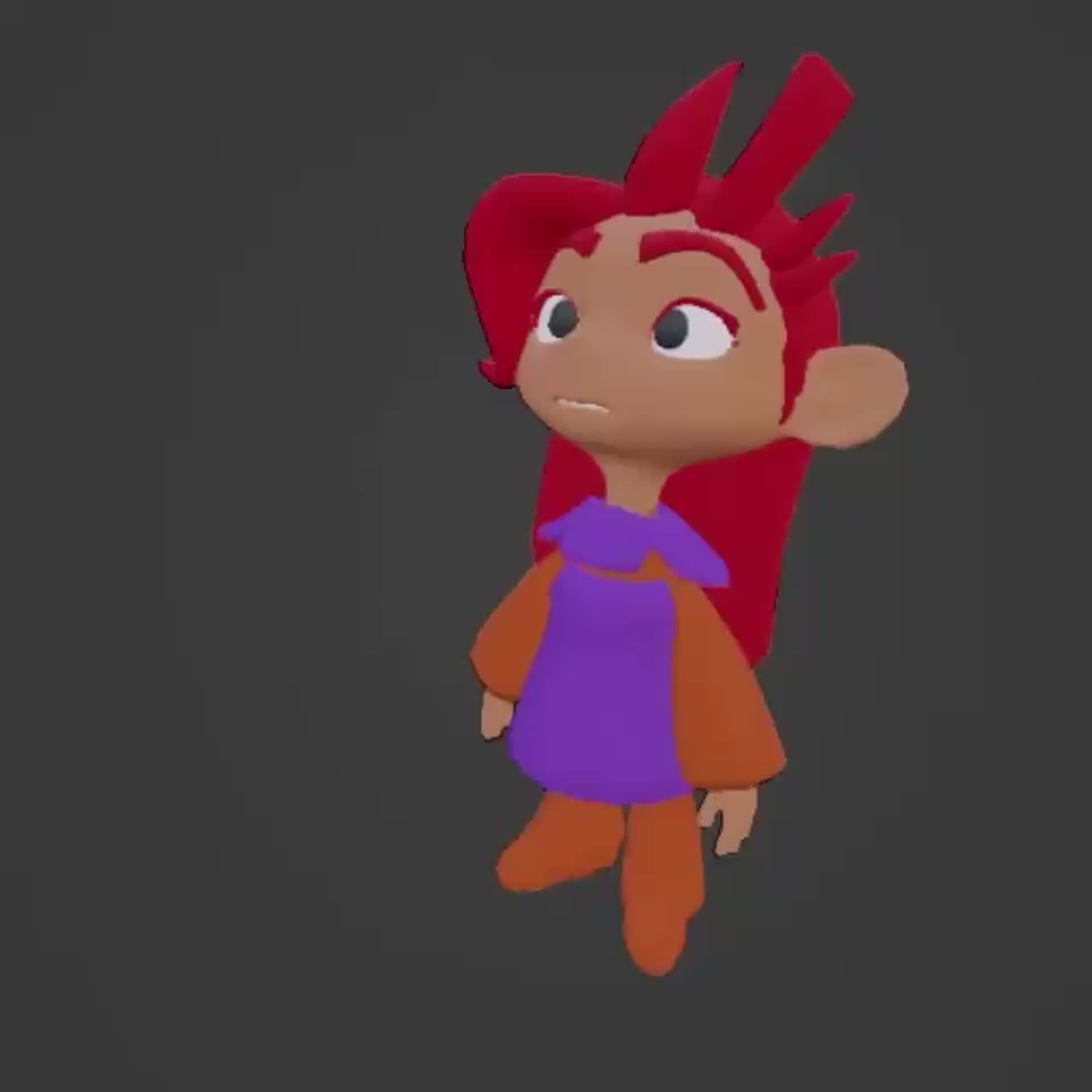 ArtStation - Kid Character Animation Test (Idle, Walk, Run)